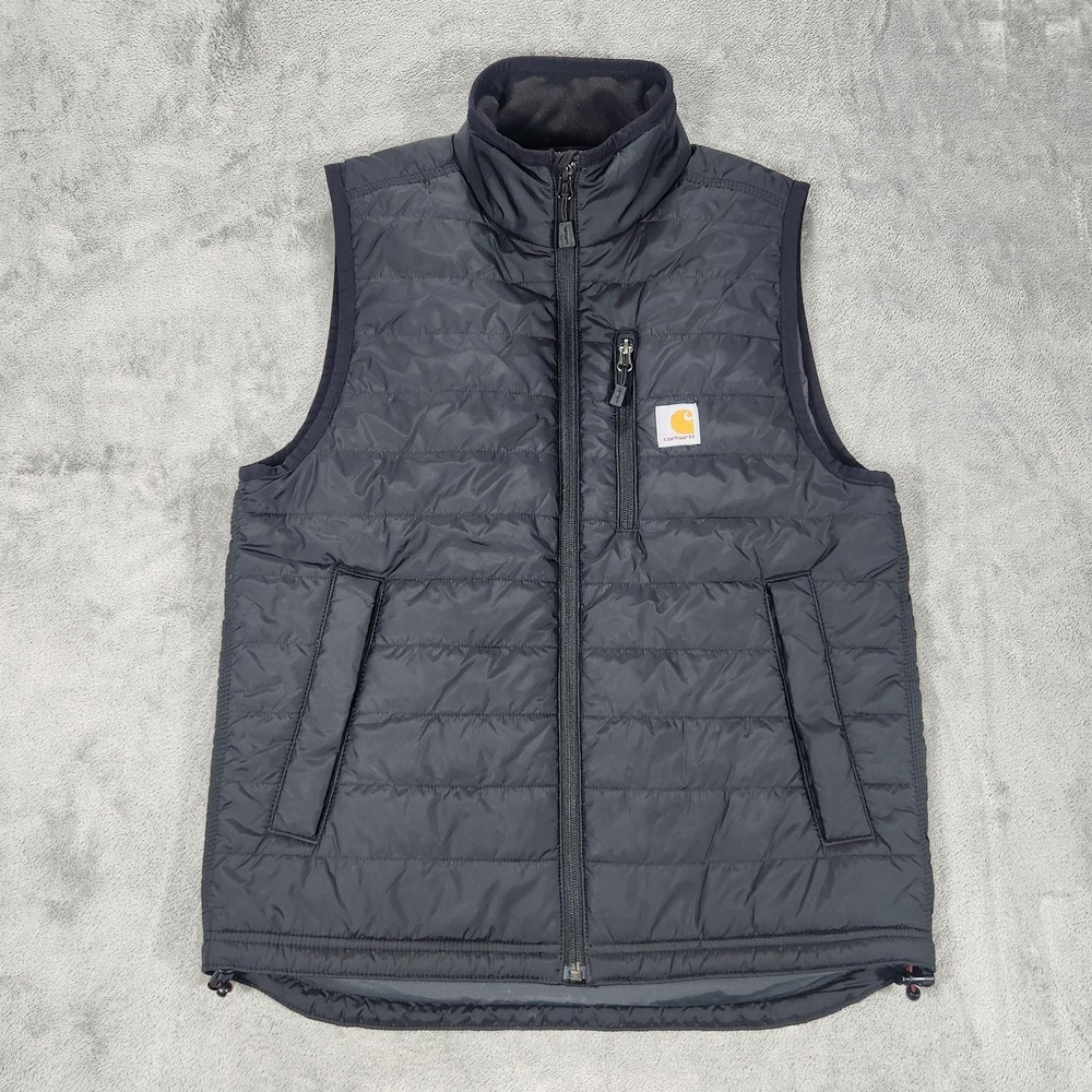 Carhartt Vest Mens Small Gray Gilliam Rain Defender Relaxed Fit Insulated 102286